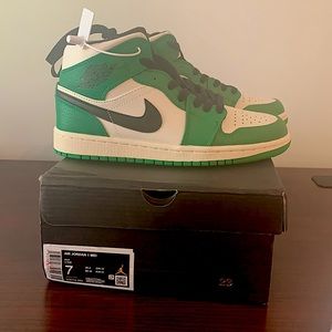 Air Jordans-Green 1 Mid